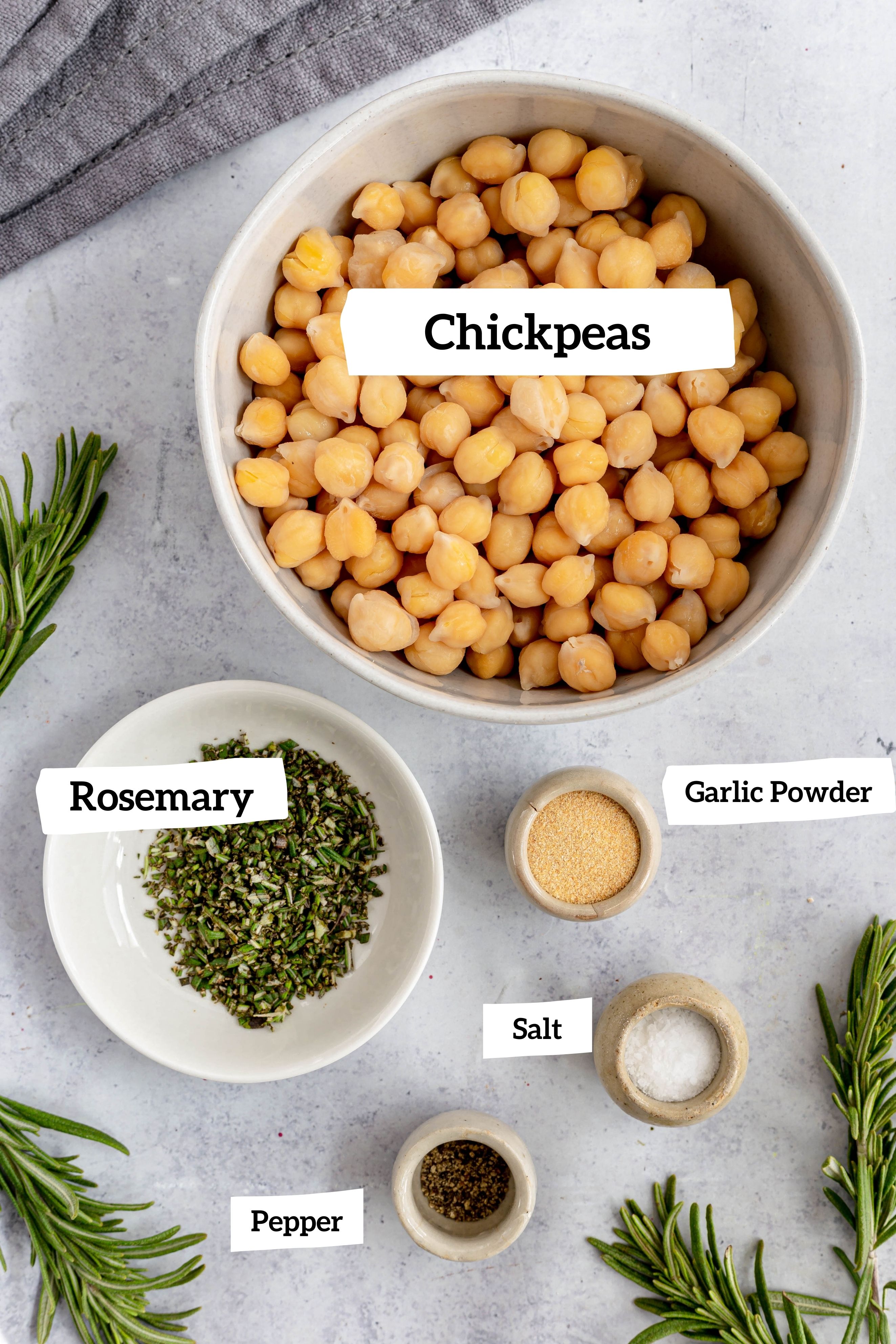 Rosemary SeaSalt Roasted Chickpeas